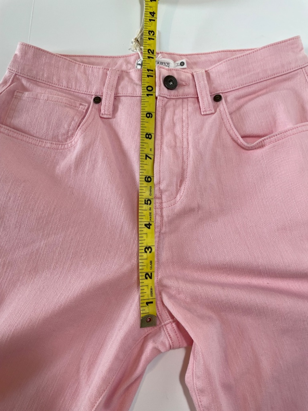 Carve Designs Hi Rise Jeans Pink size 6 NWT - Picture 7 of 13